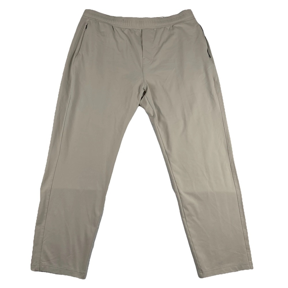 Public Rec Mens Beige Dealmaker Pants fits 40*30 Drawstring Athleisure Golf